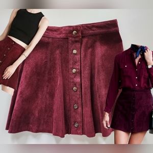 NWT Forever 21 Suede Skirt S 26 Waist